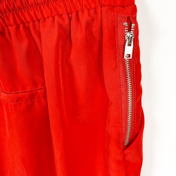 New Look 2X Red Pants Elastic Band Athletic Zipper - Picture 5 of 8